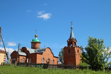 view of the church in the village of Toburdanovo, Chuvashia