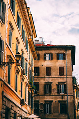 Obraz premium old street in Rome italy