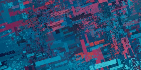 Art wallpaper. Digital canvas. 2d illustration. Texture backdrop painting. Creative chaos structure.