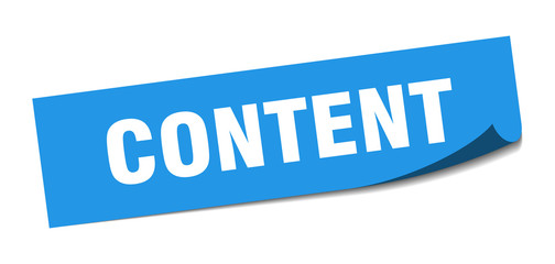 content sticker. content square isolated sign. content
