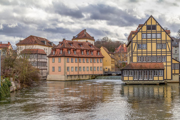 Fototapeta premium Bamberg at river Regnitz