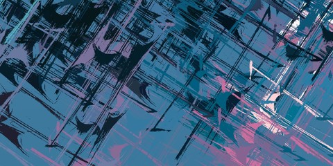 Crazy sketch random pattern. Creative chaos and variety structure. Modern art drawing painting. 2d illustration. Digital texture wallpaper. Artistic sketch draw backdrop material. 