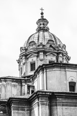 Fototapeta na wymiar Chiesa dei Santi Luca e Martina