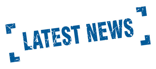latest news stamp. latest news square grunge sign. latest news
