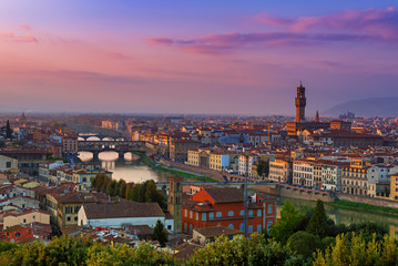 Florence View at sunset