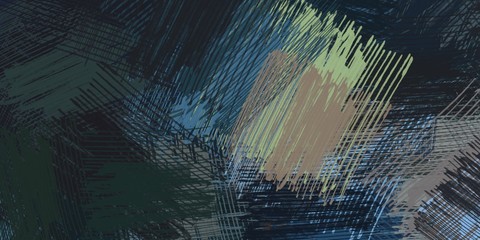 Vintage old fashion painting. 2d illustration. Texture backdrop. Creative chaos structure.