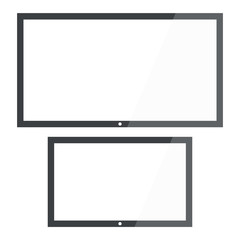 Empty tv frame transparency screen. Lcd tv display screen