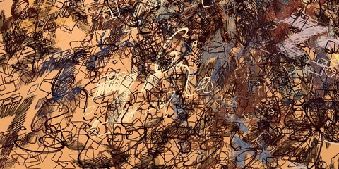 Poster oil painting element. 2d illustration. Texture backdrop. Creative chaos structure.