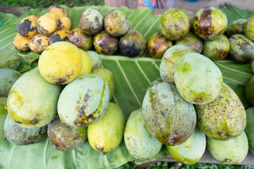 delicious wani mango at market.