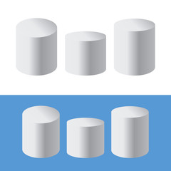 Podium isolated 3d vector. Podium and stand circular