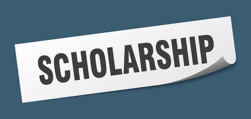 scholarship sticker. scholarship square isolated sign. scholarship