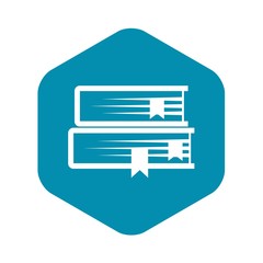 Two books icon. Simple illustration of two books vector icon for web