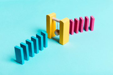 Concept of sexism, feminism, inequality of men and women of career growth,