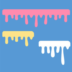 Dripping oil stain. Liquid splash, drip paint abstract