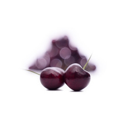 red wild cherries