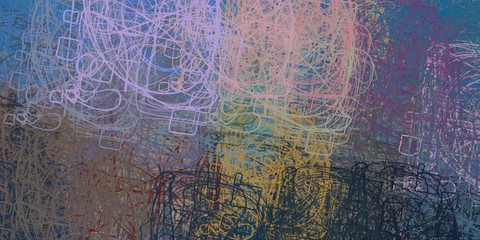 Illustration painted. Rough sketch surface. 2d illustration. Texture backdrop painting. Creative chaos structure.