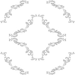 floral seamless pattern abstract leaves, swirls