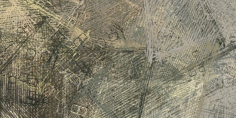 Handmade surreal abstract pattern. Modern artistic canvas. 2d illustration. Texture backdrop painting. Creative chaos structure.