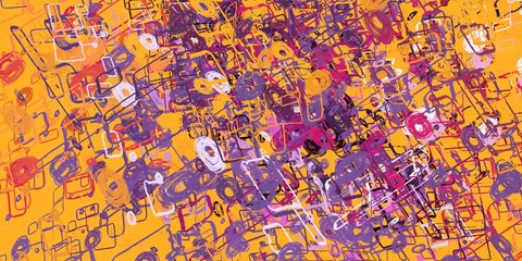 Handmade surreal abstract pattern. Modern artistic canvas. 2d illustration. Texture backdrop painting. Creative chaos structure.