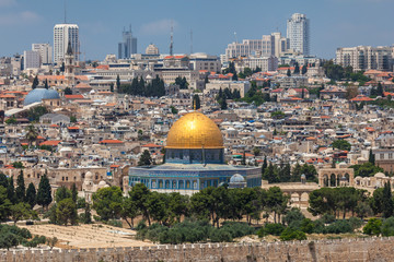 Obraz premium Nice panorama of the city of Jerusalem