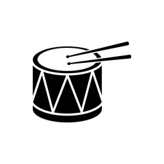 Obraz na płótnie Canvas Drum music instrument icon vector illustration - vector