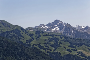 Paysage de montagnes Suisses