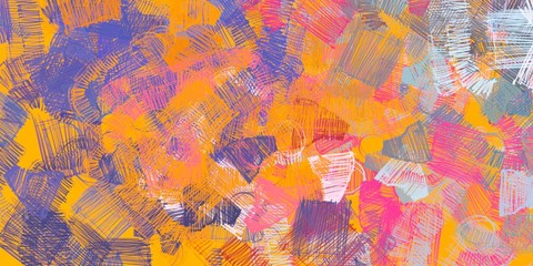 Crazy sketch random pattern. Creative chaos and variety. Modern art drawing painting. 2d illustration. Digital texture wallpaper. Artistic sketch draw backdrop material. 