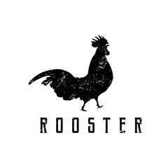 Fototapeta na wymiar Rustic vintage Rooster Icon / Logo design