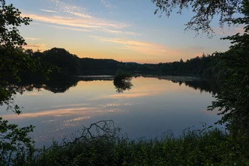 Foto op Canvas Landscape of the lake at Vestbirk in Denmark © fotoember