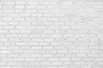 Wall white brick wall texture background. Brickwork or stonework flooring interior rock old pattern clean concrete grid uneven bricks design stack.
