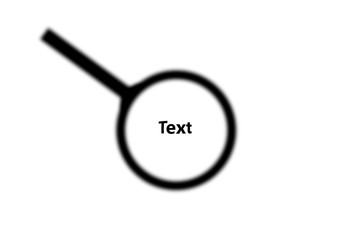 Magnifier is isolated, without focus, layout