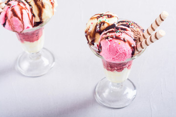 Ice creeam in sundae