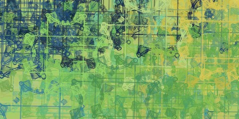 Handmade surreal abstract pattern. Modern artistic canvas. 2d illustration. Texture backdrop painting. Creative chaos.