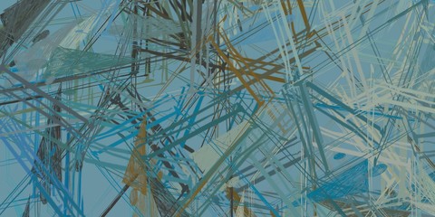 Handmade surreal abstract pattern. Modern artistic canvas. 2d illustration. Texture backdrop painting. Creative chaos.