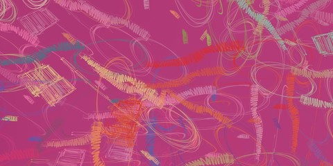 Handmade surreal abstract pattern. Modern artistic canvas. 2d illustration. Texture backdrop painting. Creative chaos.