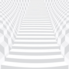 Staircase. Abstract cubes background