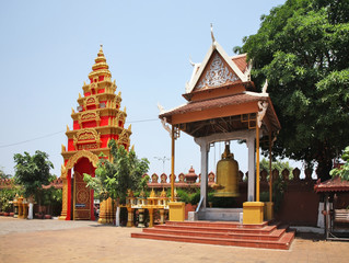 Wat Ounalom (Unnalom) temple in Phnom Penh. Cambodia