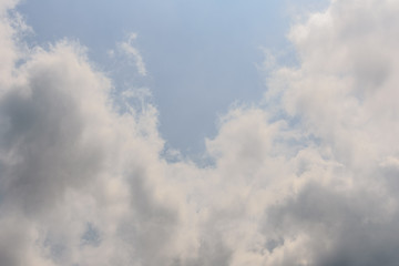 The nature of blue sky with cloud in the morning.