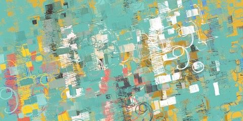 Crazy sketch random pattern. Creative chaos and variety. Modern art drawing painting. 2d illustration. Digital texture wallpaper. Artistic sketch draw backdrop material. 