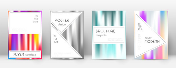 Flyer layout. Stylish lively template for Brochure