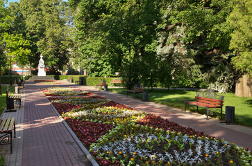 Obraz premium Koltsovskiy square in Voronezh. Russia
