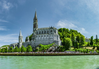 Basilika Notre Dame in Lourdes Frankreich Europa