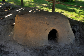 Ancient oven in Biskupin. Poland © Andrey Shevchenko