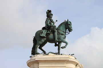 Obraz premium Statue of King Jose I in Lisbon, Portugal