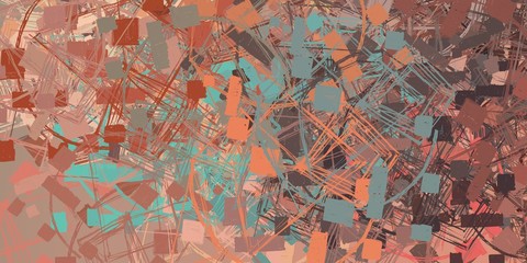 Fototapeta premium Handmade surreal abstract pattern. Modern artistic canvas. 2d illustration. Texture backdrop painting.