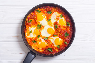Traditional Israel food Shakshuka