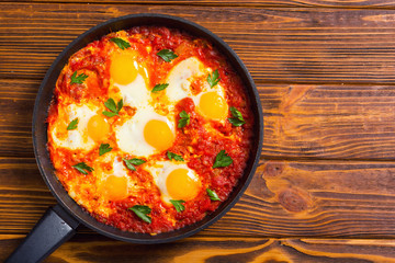 Traditional Israel food Shakshuka