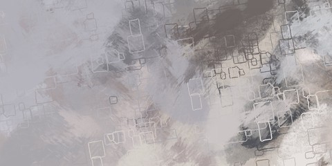 Handmade surreal abstract pattern. Modern artistic canvas. 2d illustration. Texture backdrop painting.