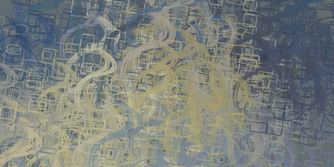 Digital sketch on colorful wall. 2d illustration. Texture backdrop painting.