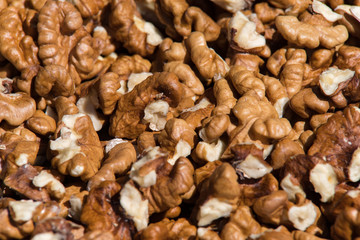 Walnuts sold in spice market.